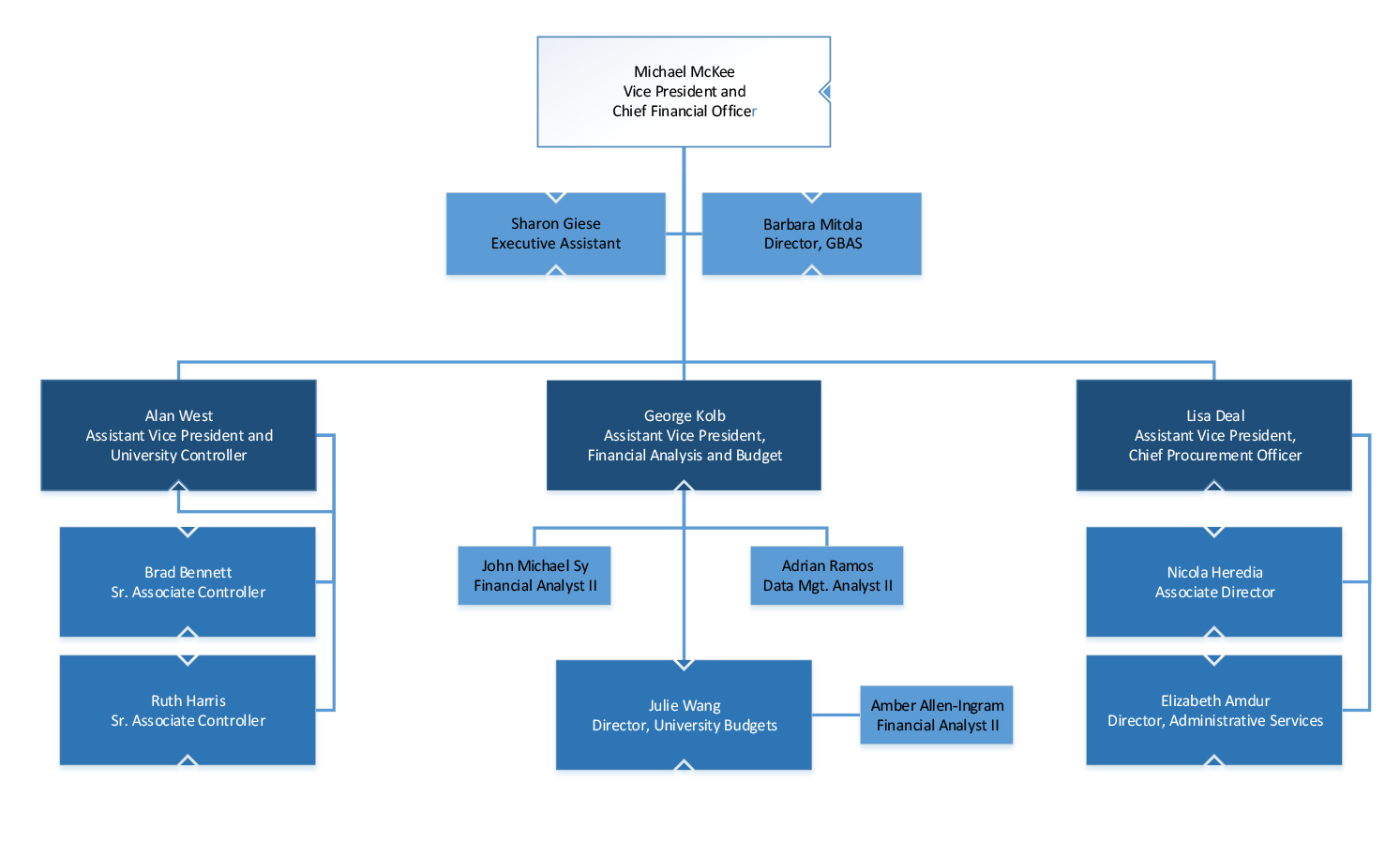Cfo Organizational Chart